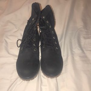 All black Timberlands